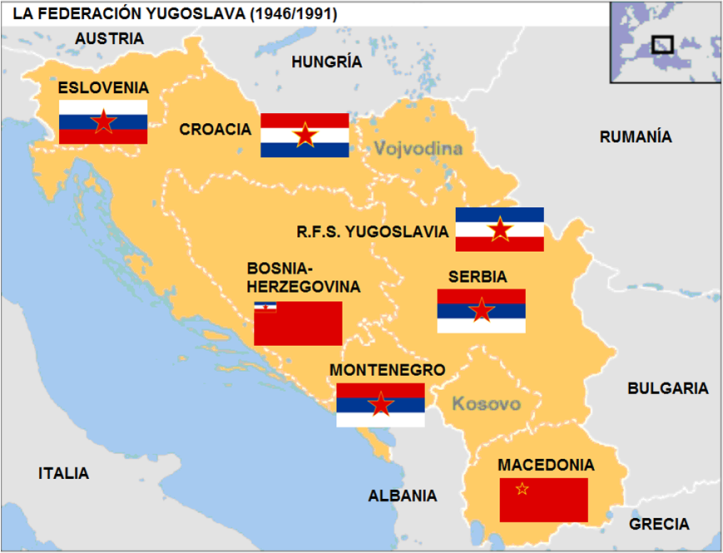 Mapa RF Yugoslavia